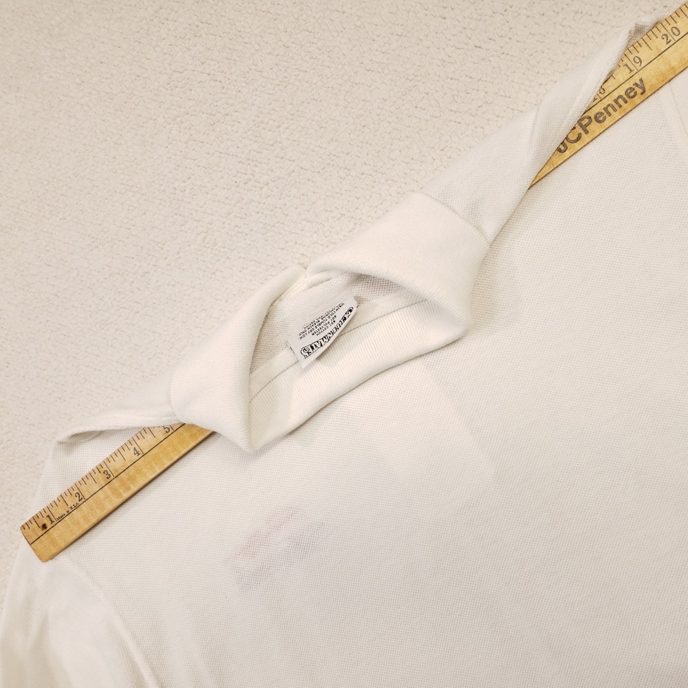 Great American Originals Polo Shirt Mens Medium White Swift Airplane Vintage USA - Picture 7 of 9